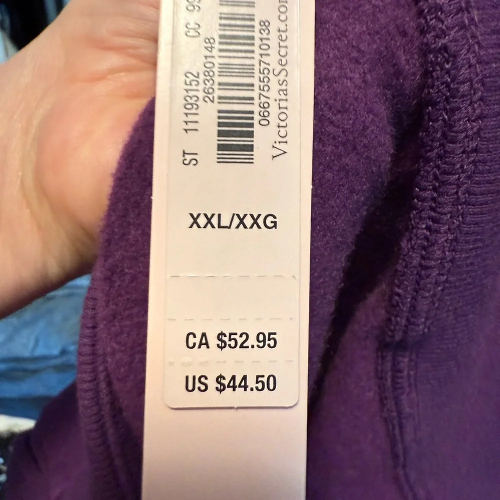 Victoria's Secret Women’s  Purple Sweatpants NWT size XXl - Picture 4 of 6